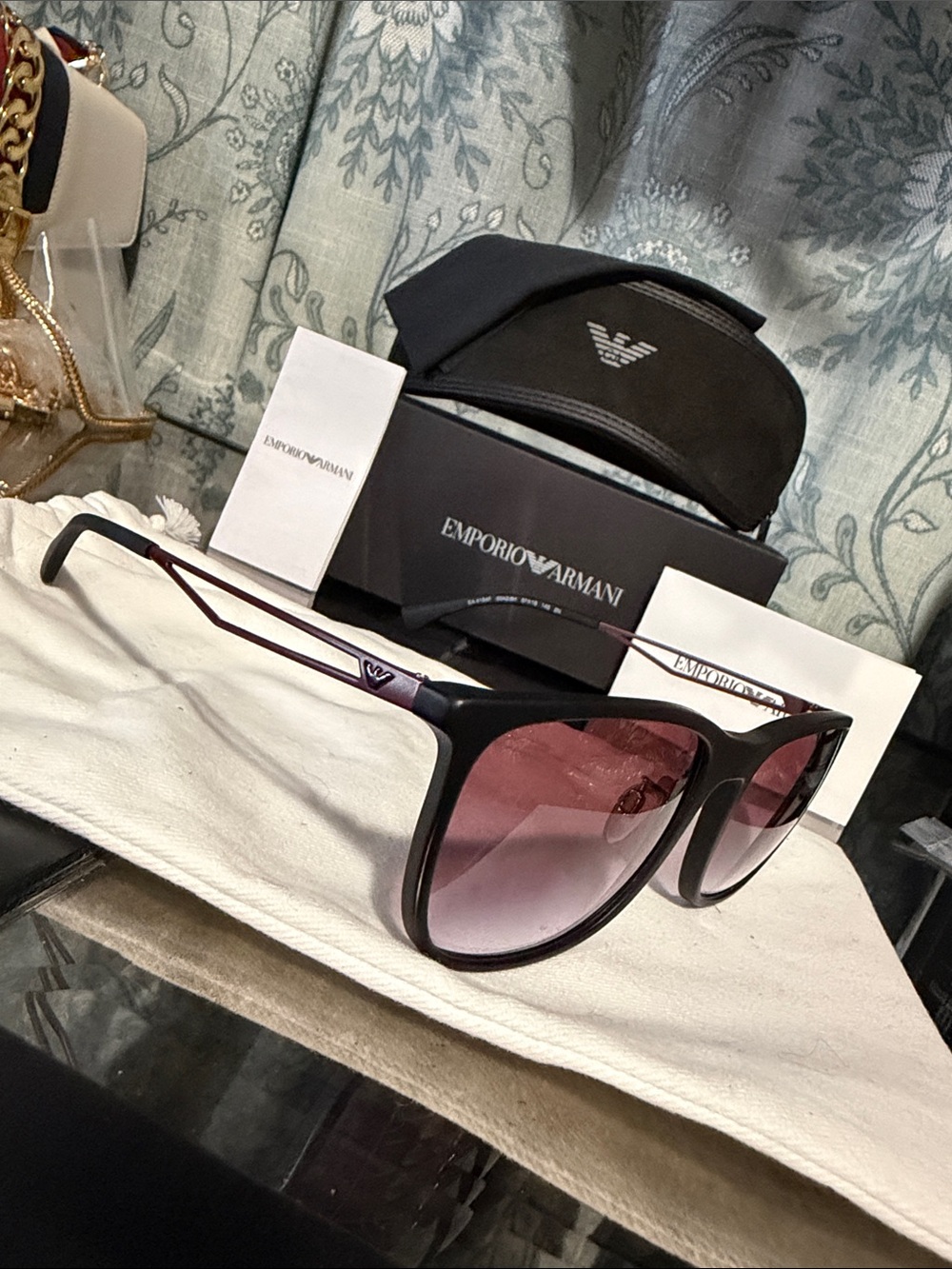 Emporio Armani Black Frame Sunglasses